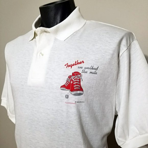 Vintage General Electric GE Superabrasives Shirt XL NOS 80s Employee Polo Tee - Picture 1 of 7